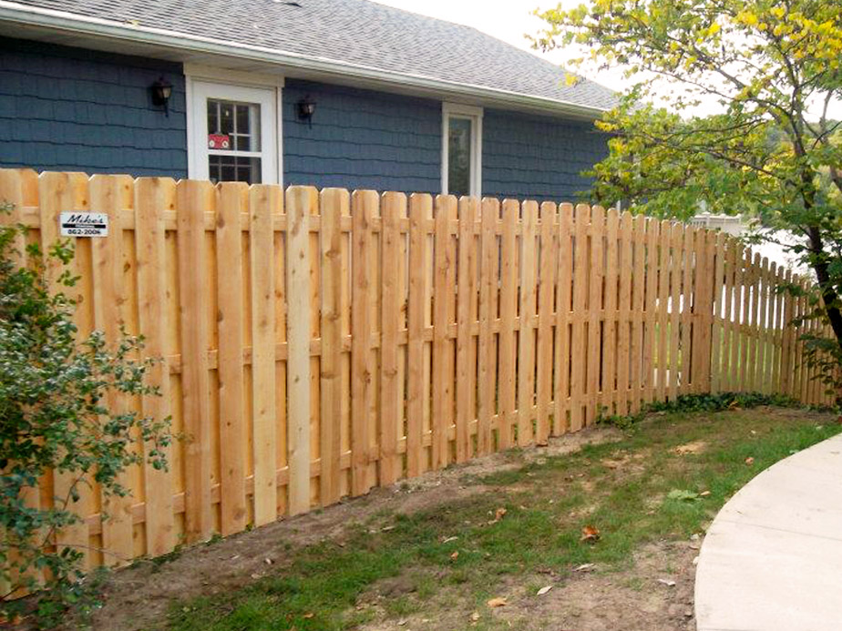 Granger IN Shadowbox style wood fence